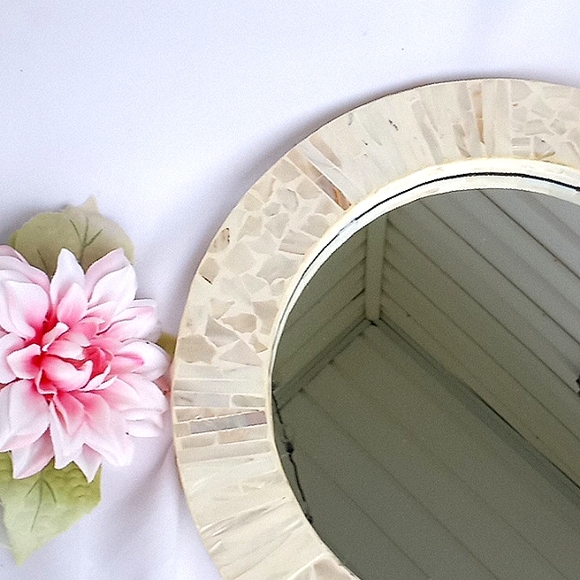 Capiz Shell Mirror - Picture 2 of 7